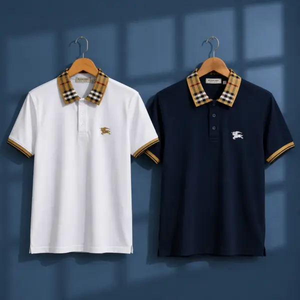 Bur*berry Polo Combo - Black & White