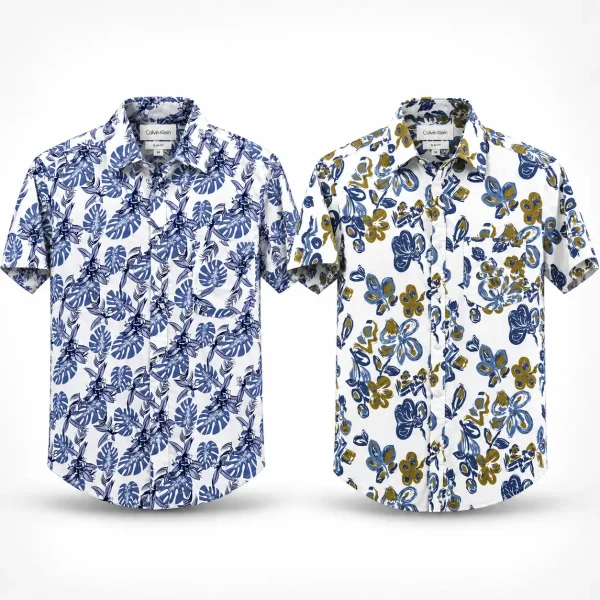 Calvin Klein 100% Cotton Printed Shirt RB + MG