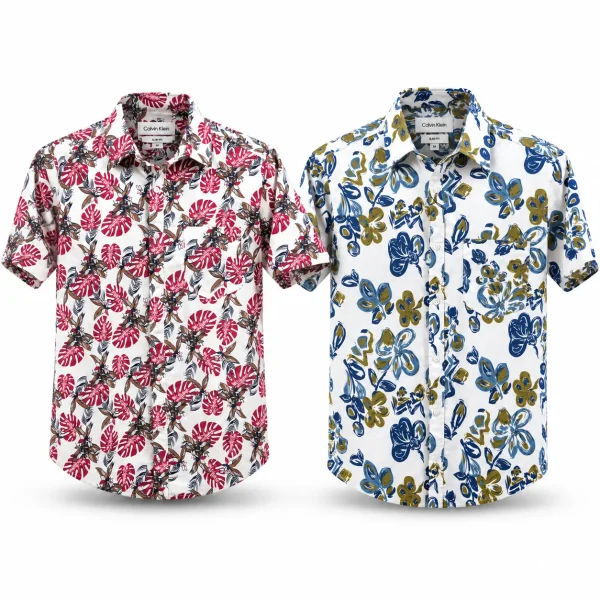Calvin Klein 100% Cotton Printed Shirt MP + MG